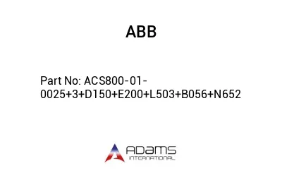 ACS800-01-0025+3+D150+E200+L503+B056+N652