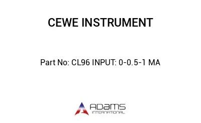 CL96 INPUT: 0-0.5-1 MA