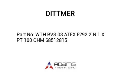 WTH BVS 03 ATEX E292 2.N 1 X PT 100 OHM 68512815