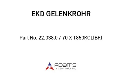 22.038.0 / 70 X 1850KOLİBRİ