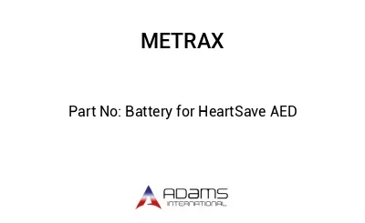 Battery for HeartSave AED