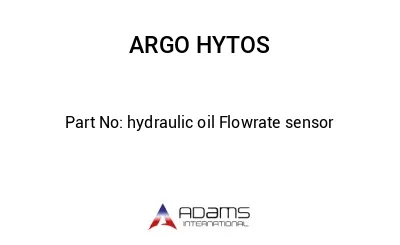 hydraulic oil Flowrate sensor