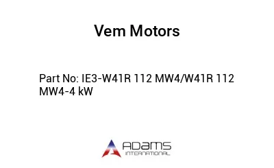 IE3-W41R 112 MW4/W41R 112 MW4-4 kW