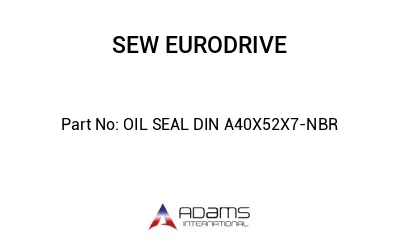 OIL SEAL DIN A40X52X7-NBR