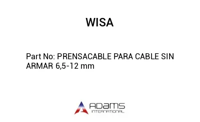 PRENSACABLE PARA CABLE SIN ARMAR 6,5-12 mm