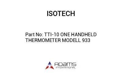 TTI-10 ONE HANDHELD THERMOMETER MODELL 933